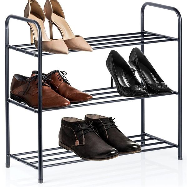 Scaffale Scaffale Scarpe Scarapena Organizer Supporto Metallo 3 Livelli Piano-image