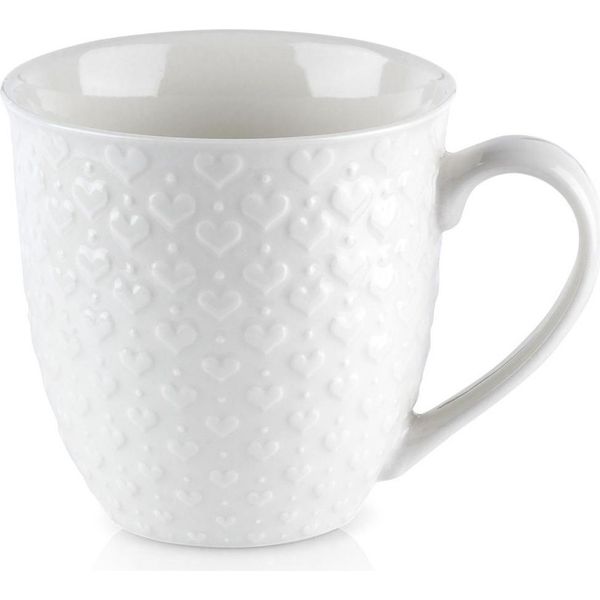 Grande Tazza In Ceramica Per Bevande, Caffè, Tè E Tisane, Bianca, 580 Ml-image