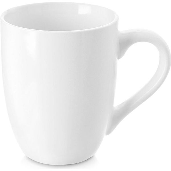 Tazza In Porcellana Bianca Per Caffè, Tè, Tisane, Bevande, Grande, 300 Ml-image