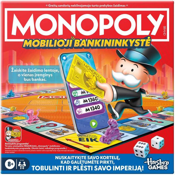 Gioco Da Tavolo Monopoly Con App Banking - Edizione Lituana-image