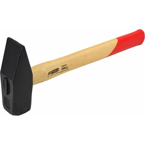 Awtools Fresa 2,0 Kg Linea Nera Maniglia Di Legno-image