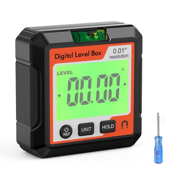 Cercatore Di Angoli Digitale, Livella Elettronica Con Livella Lcd E Base Magnetica Per Macchine Per La Lavorazione Del Legno E L'edilizia-image