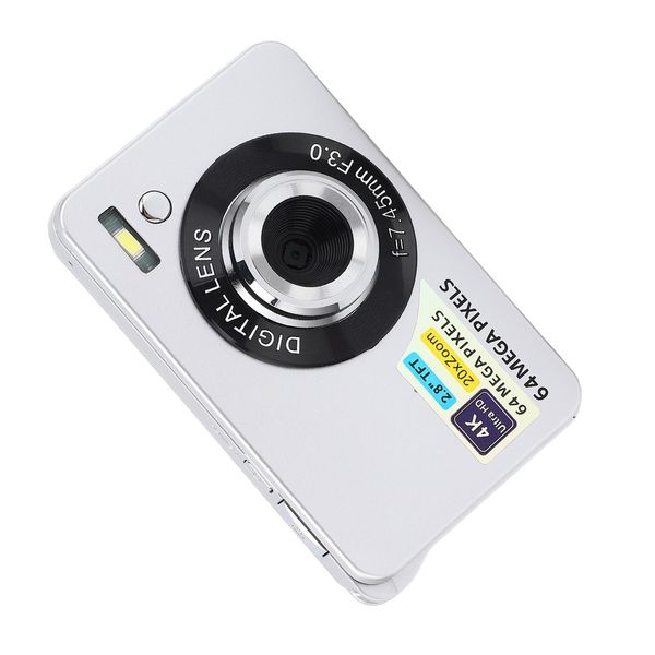 Fotocamera Digitale, Fotocamera Con Zoom Digitale 20X, Fotocamera Per Il Vlogging, Fotocamera Da 2,8 Pollici, Fotocamera Da 64MP, Fotocamera Con Messa A Fuoco Automatica-image