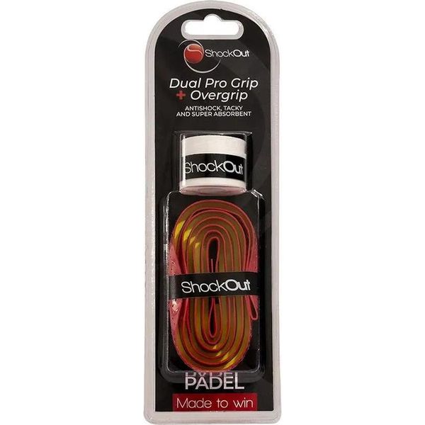 Shockout Dual Pro Padel Overgrip Rosa, Giallo, Rosso Rosa, Giallo, Rosso Taglia Unica-image