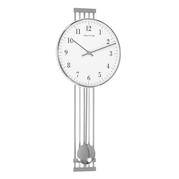 Orologio A Pendolo Con Movimento Radiocomandato Color Argento - Hermle Modello: 70981-000871-image