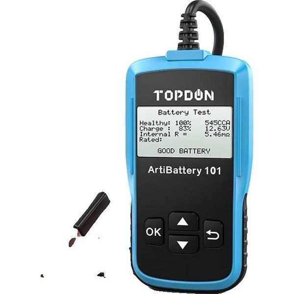 Tester Per Batterie Auto, Compatibilità 6V/12V, Capacità 2000CCA, AB101-image