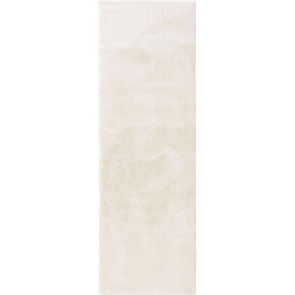 Tappeto Di Pelliccia Crema Peloso 80X250 Cm Soggiorno Runner Antiscivolo Lavabile Alto Pile Benuta Fluffy Plush Shaggy Morbido-image