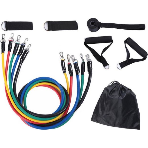 11Pcs/Set Bande Di Resistenza Del Lattice Multifunzionali Bande Elastiche Di Resistenza Dell'esercizio Expander-image