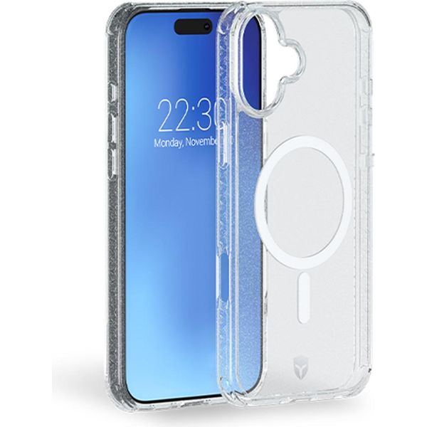 Force Case, Scintillante Custodia Magsafe Per Iphone 16 Con Sistema Tryax, Trasparente-image