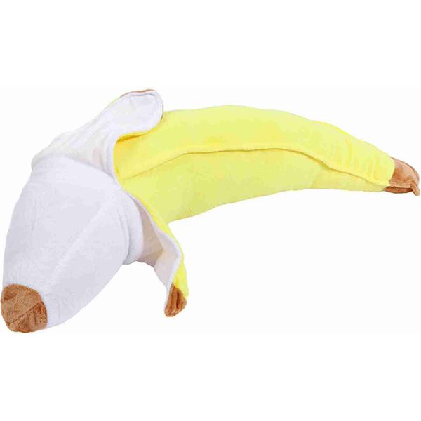 Peluche A Forma Di Banana, Morbido Cuscino Di Peluche Da Abbracciare, Decorazione E Giocattolo, 70 Cm, Giallo-image