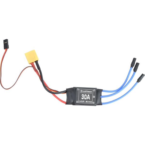 30A Brushless Esc XT60 Regolatore Elettronico Di Velocità Per Elicottero Drone Telecomandato Rc Fpv-image
