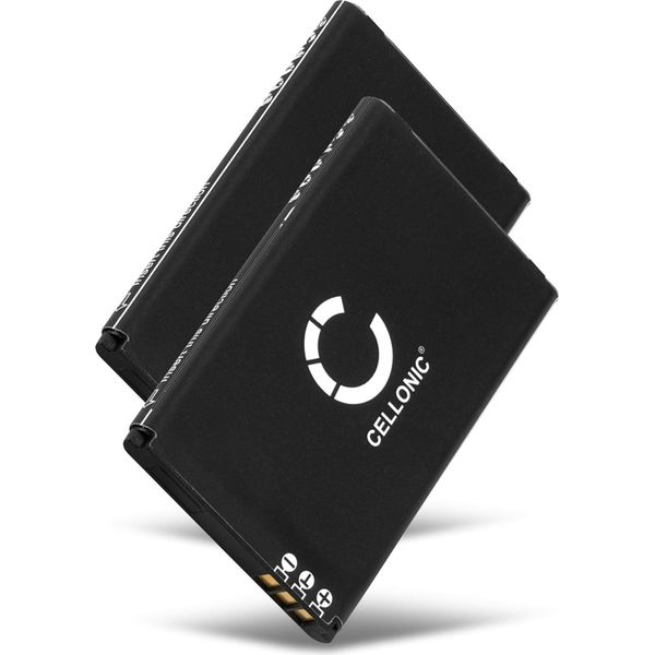 Cellonic 2X Batteria AK-C150 Compatibile Con Emporia Telme X200 / T200 / C150 / C151 Ricambio Da 900Mah Sostituzione Per Smartphone Telefono Cellulare-image