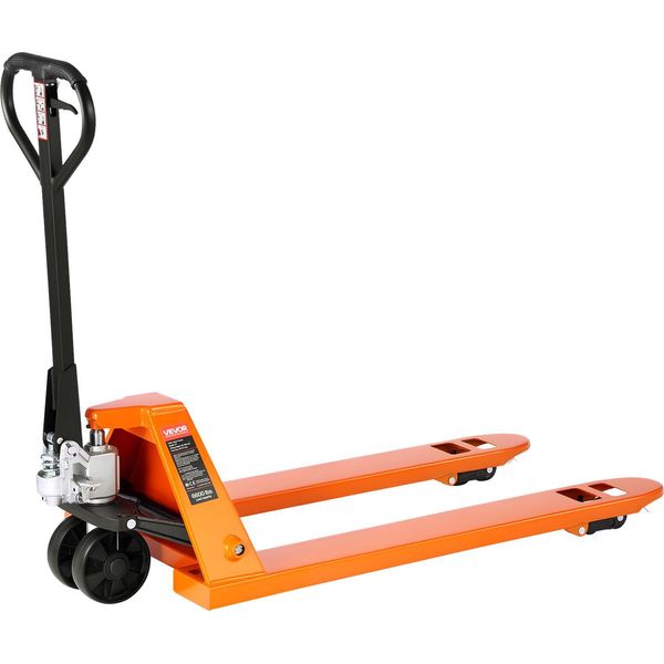 Transpallet Vevor, Capacità Di Carico 3 T, Transpallet Manuale Con Forche Da 1220 X 685 Mm, Transpallet Con Altezza Di Sollevamento Forche Da 8,5 A 18 Cm, Transpallet Per Fabbriche, Magazzini, Supermercati E Carico Di Camion-image