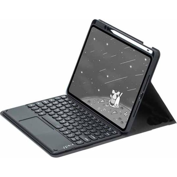 Inf Custodia Magnetica Con Tastiera Bluetooth Nera Per Ipad Air 4/5 10.9""-image