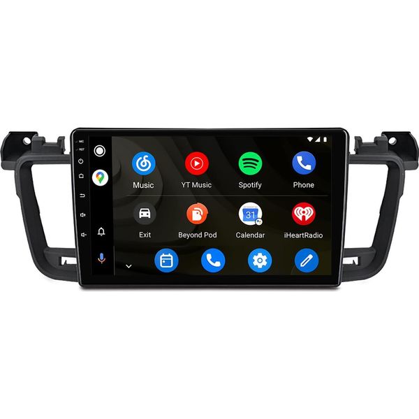 Autoradio Android Da 9 Pollici 128 Gb Per Peugeot 508 2010-2018 Carplay Android Auto Navigatore Bluetooth Dab+ Telecamera Posteriore-image