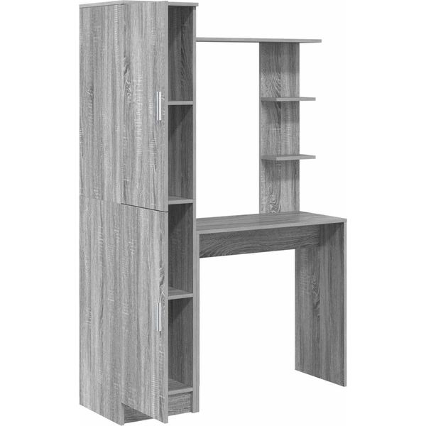 Syfax™ Scrivania 2 Pcs Grigio Sonoma-image