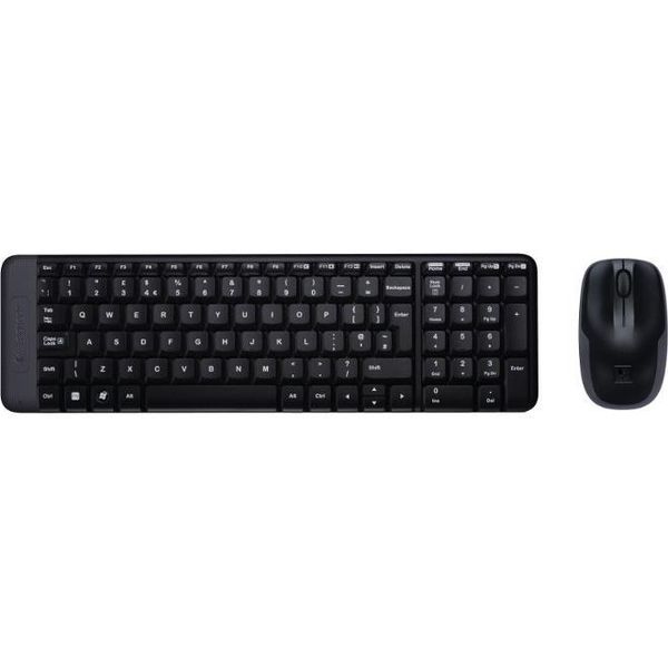 Logitech Wireless Combo MK220 Tastiera Mouse Incluso Ufficio Usb Belga Nero-image