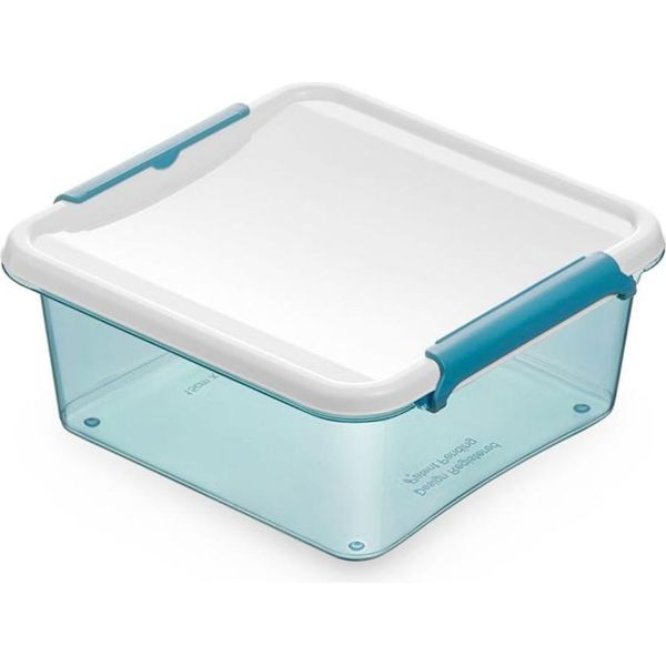18X Scatole Per La Conservazione Degli Alimenti Artic 0.85L Latta Click Storage Contenitori Per La Conservazione Degli Alimenti-image