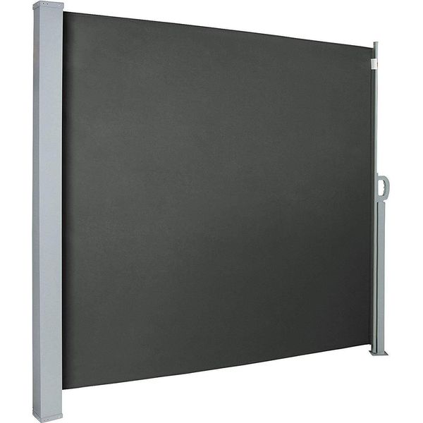 Sessamen-Lp Tenda Laterale 200 X 300 Cm Tenda Laterale A Rullo Protezione Solare Privacy Protezione Dal Vento Per Balcone Terrazza Giardino, Grigio Fumo-image