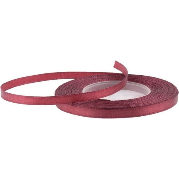 Nastro Di Raso 6 Mm/32 M - Rosso Bordeaux-image