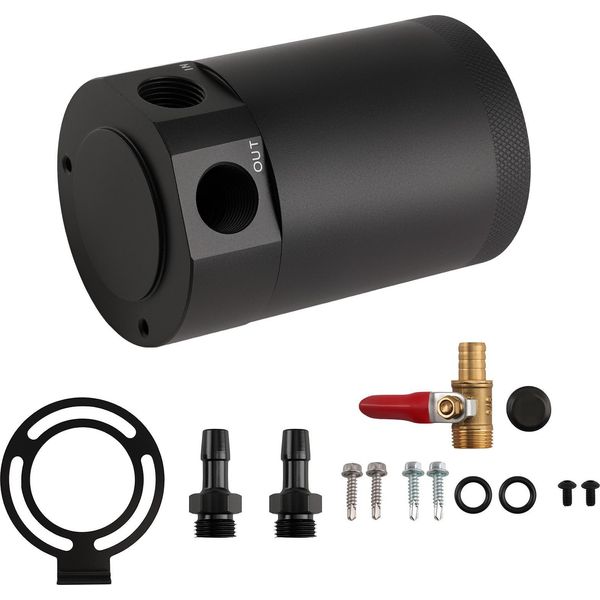Serbatoio Di Raccolta Olio A 2 Porte Serbatoio Di Raccolta In Alluminio Serbatoio Di Raccolta Olio Serbatoio Olio 3/8" Npt"-image