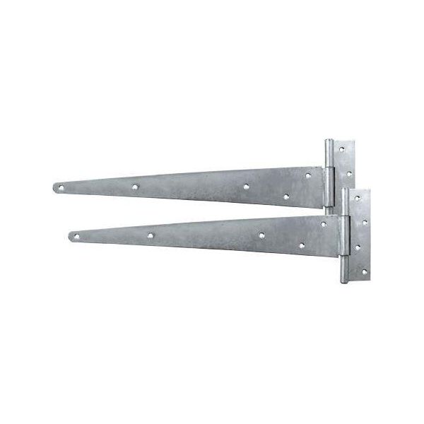 Timco - Coppia Di Robuste Cerniere A T - Zincate A Caldo (Dimensioni 25,4 Cm - 1 Pezzo Ciascuna)-image