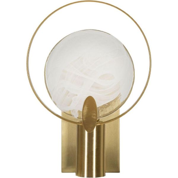Lampe Da Pare Mauro Ferretti Oklan E14 20X10X29 Cm Oro Naturale-image