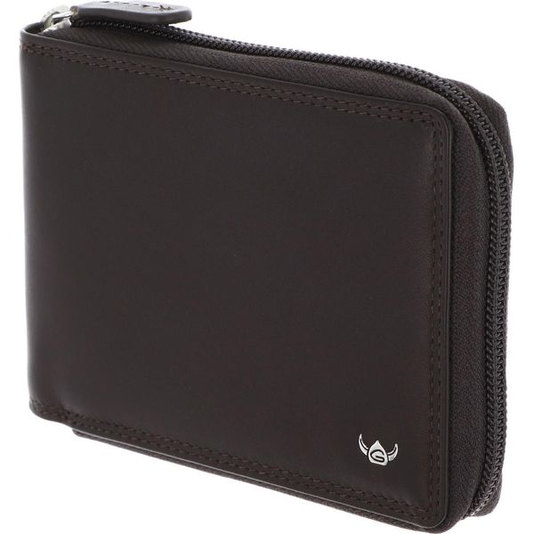 Golden Head Pelle Portafoglio Polo Rfid Protect Rv-Scheintasche 1367 Dunkelbraun Marrone Scuro-image