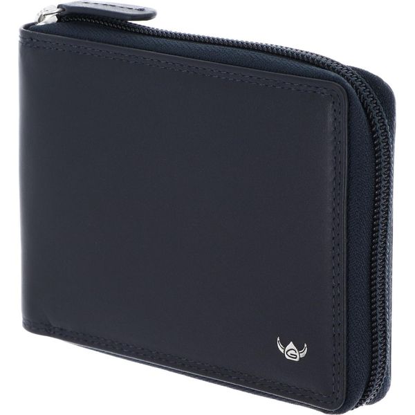 Golden Head Pelle Portafoglio Polo Rfid Protect Rv-Scheintasche 1367 Marineblau Blu Scuro-image
