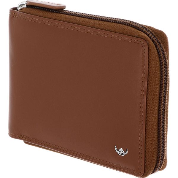 Golden Head Pelle Portafoglio Polo Rfid Protect Rv-Scheintasche 1367 Cognac Marrone-image