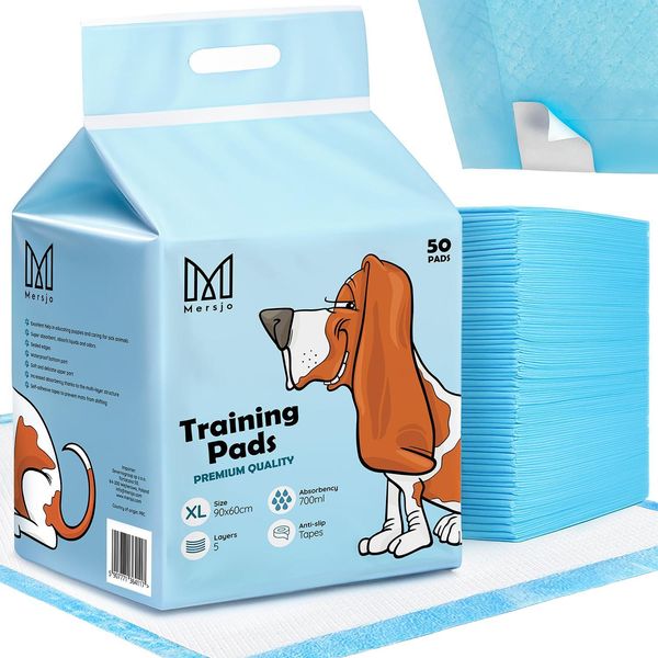 Tappetini Igienici Per Animali Domestici Tappetini Da Addestramento Per Cuccioli Per Animali Traversine Igieniche Per Cani Tappetino Igienico 50 Pezzi (90 X 60 Cm)-image