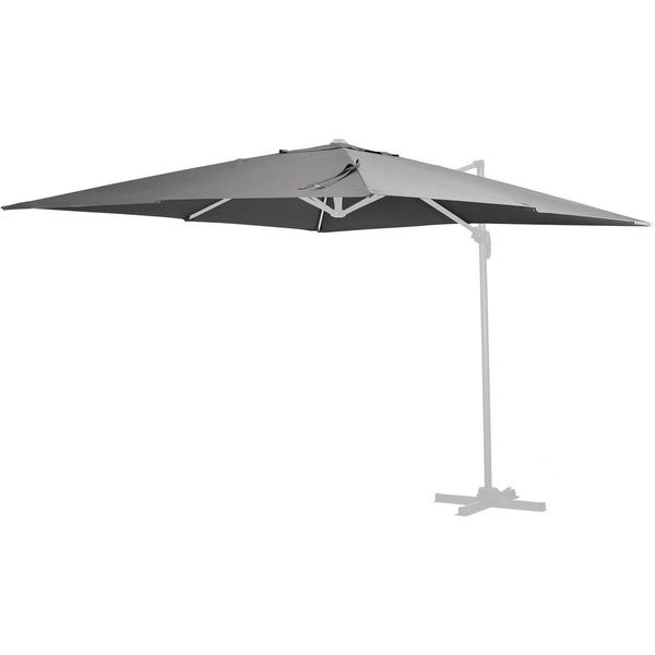 Tela Per Ombrellone Da Giardino "Sun 3"" - 3 X 3 M - Grigio"-image