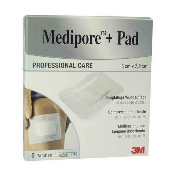 Medipore+Pad Medicazione Sterile Per Ferite 3562Np 5X7,2 Cm 5 Pz-image