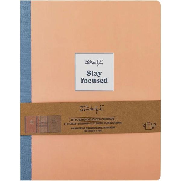 Mr Wonderful Stay Focused Notizbuch Taglia Unica-image