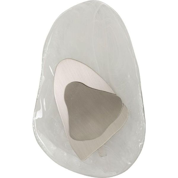 Mauro Ferretti Applique Murale Oceano Argento E14 21X8X31 Cm Argento Bianco-image