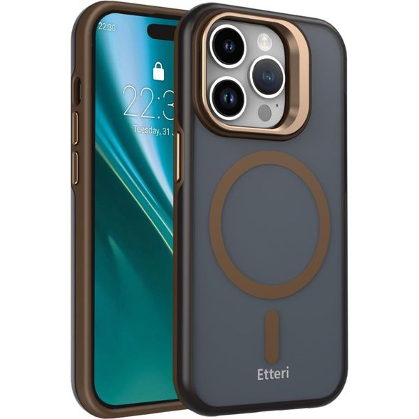 Etteri Morning Fog Custodia Per Iphone 14 Pro 6,1″, Marrone-image