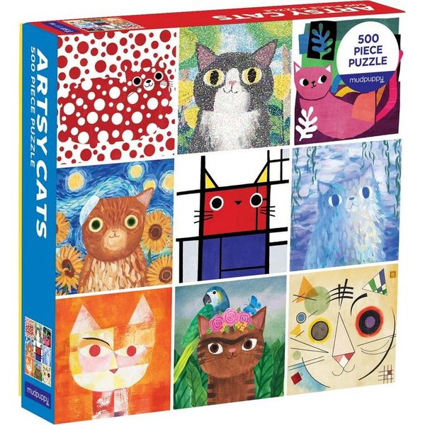 Mudpuppy Puzzle Art Cats 500 Pezzi-image