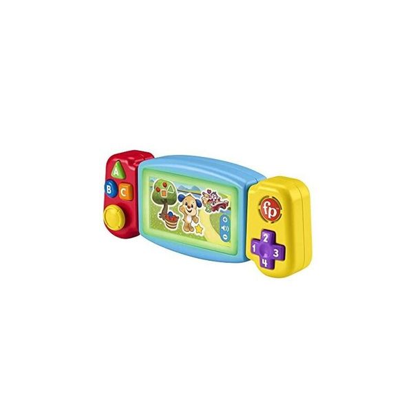 Fisher-Price Ridi E Impara Console Per Videogiochi, Gira E Impara, Giocattolo Con Luci E Suoni, Bambino +9 Mesi (Mattel HNL52) Mattel-image