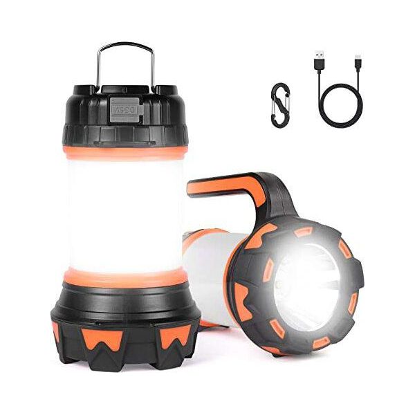 Flintronic Lampada Da Campeggio A Led, Mano Ricaricabile Da 1000 Lumen 6 Modalità Di Illuminazione, Lanterna, Impermeabile-image
