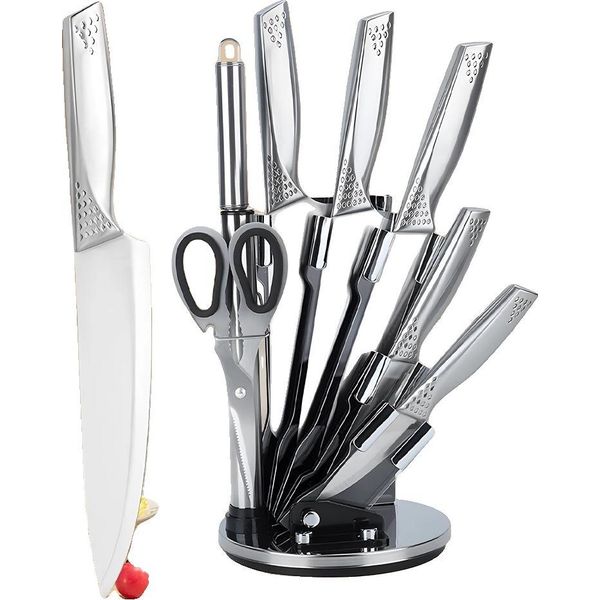 Set Di Coltelli, Acciaio Inox, Lunghezza Lama 20,5 Cm, Lunghezza Manico 13 Cm, Design Ergonomico, Ecologico-image