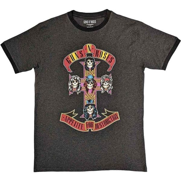 Guns N' Roses TričKo Appetite For Destruction Unisex Grigio Carbone L-image