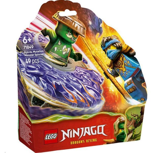 Lego Ninjago Nya Vs. Mutation Monster Spinner - Giocattolo Ninja Con Lanciatore, Trottole E 2 Minifigure - Modellismo Creativo - Regalo Per Bambini E Bambine Dai 6 Anni In Su - 71849-image