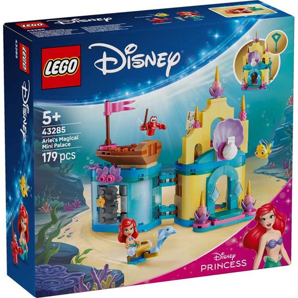 Lego ǀ Il Magico Mini Castello Della Principessa Disney Arielle - Castello Giocattolo De La Sirenetta Con Micro-Doll, Sebastian E Fabius - Regalo Per Bambine Dai 5 Anni In Su - 43285-image
