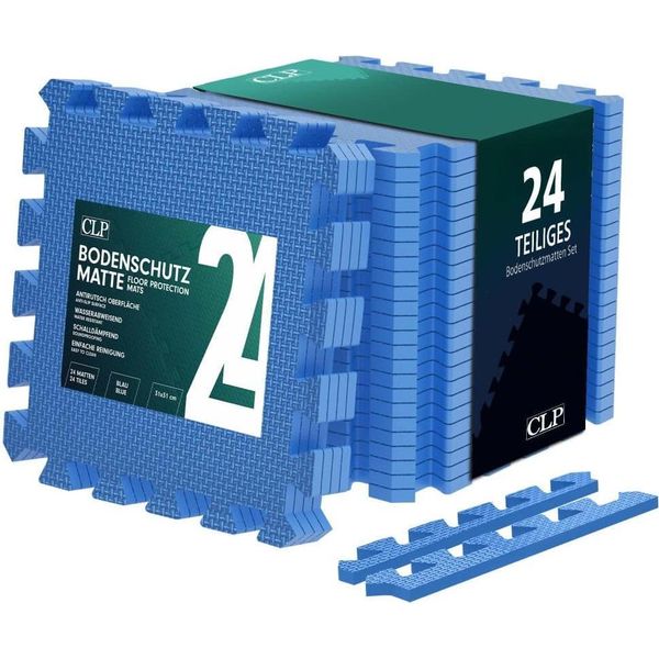Set Di 24 Pezzi Di Zerbini, Tappetini Puzzle, Ammortizzanti E Antiscivolo, Facili Da Montare, 30 X 30 Cm-image