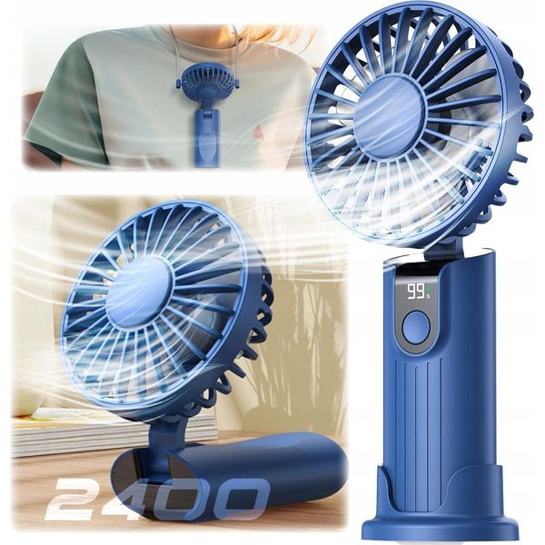 Ventilatore Usb Silenzioso Mini Ventilatore Da Tavolo Portatile 2400Mah Topk K38-image