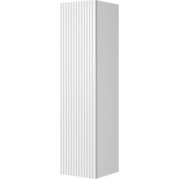 Colonna Da Bagno Sospesa Nicole 140 Cm Con Frontale Scanalato – Bianco Opaco | Dimensioni: 35X140X35 Cm-image