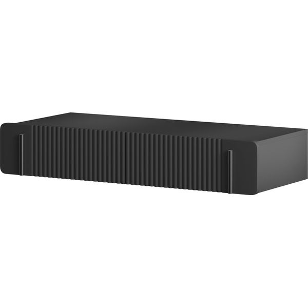 Malmi 100 Cm Specchiera Sospesa Con Cassetti – Nero Opaco | Dimensioni: 100X17X42 Cm-image