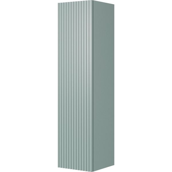 Mobile Da Bagno Sospeso Nicole 140 Cm Con Frontale Scanalato | Colore: Salvia | Dimensioni: 35X140X35 Cm-image