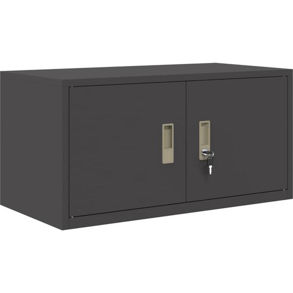 Syfax™ Armadio Nero 80 X 40 X 40 Cm Acciaio-image