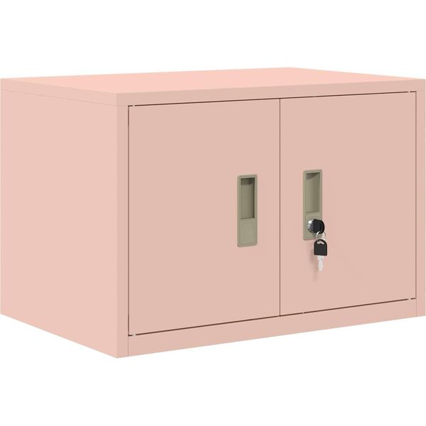 Vidaxl Armadio Contenitore Rosa 60 X 40 X 40 Cm Acciaio Laminato A Freddo-image